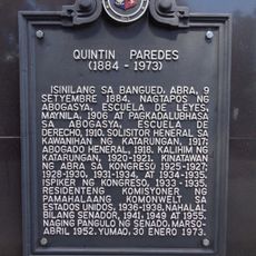 Quintin Paredes historical marker