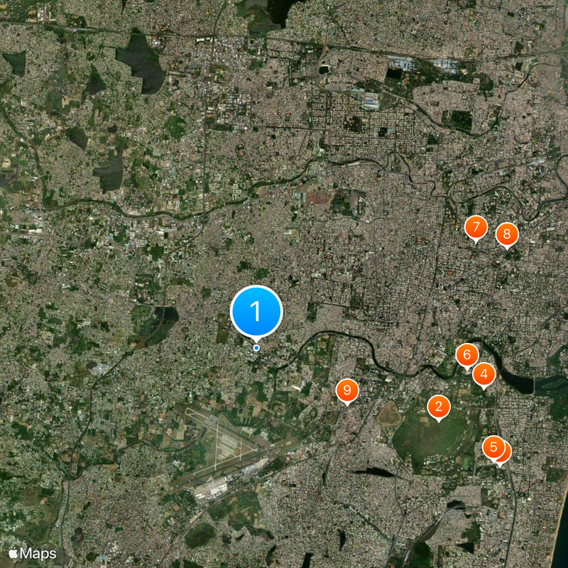 DLF Cybercity Chennai Kaart