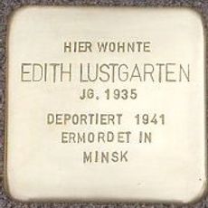 Stolperstein en memoria de Edith Lustgarten