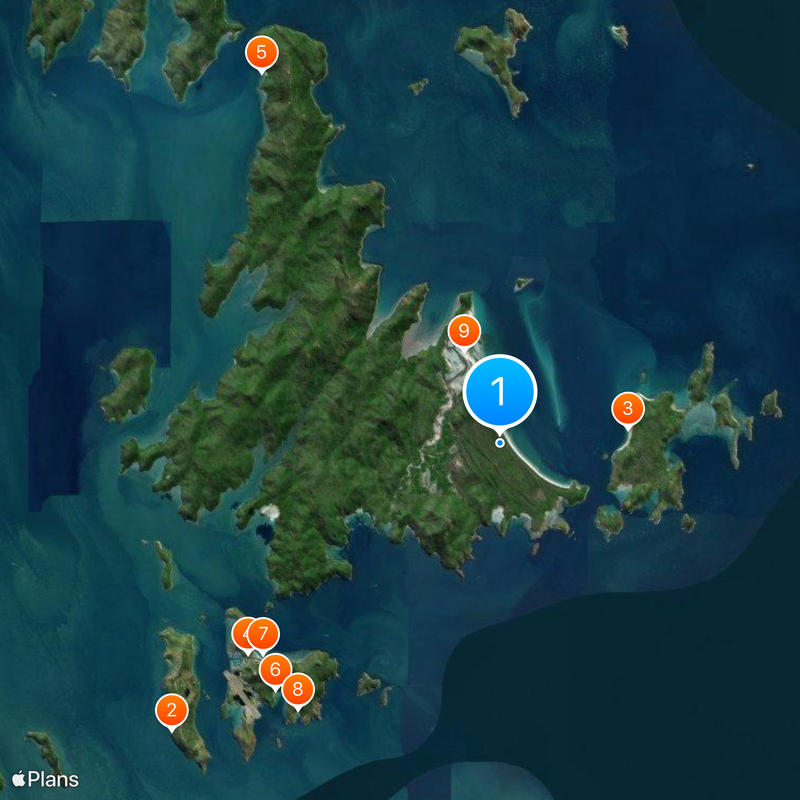 Whitehaven Beach Mapa