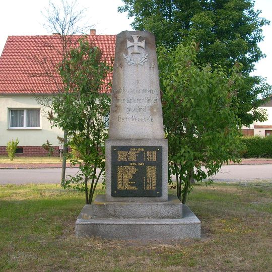Kriegerdenkmal für die Gefallenen des Ersten und Zweiten Weltkrieges Elstergrund