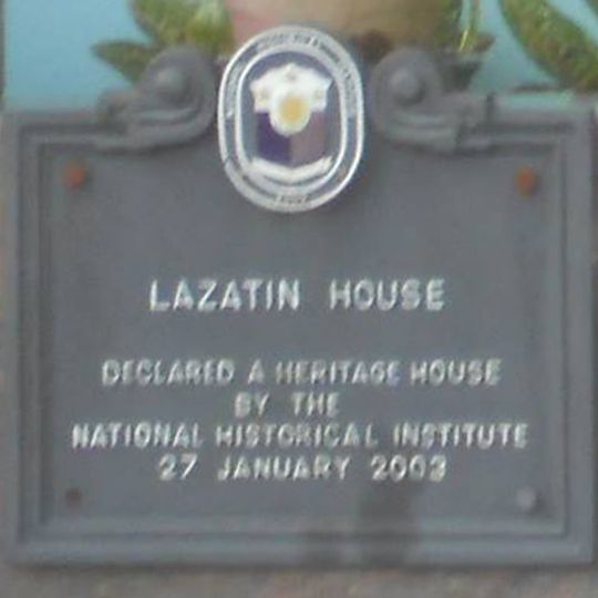 Lazatin House historical marker