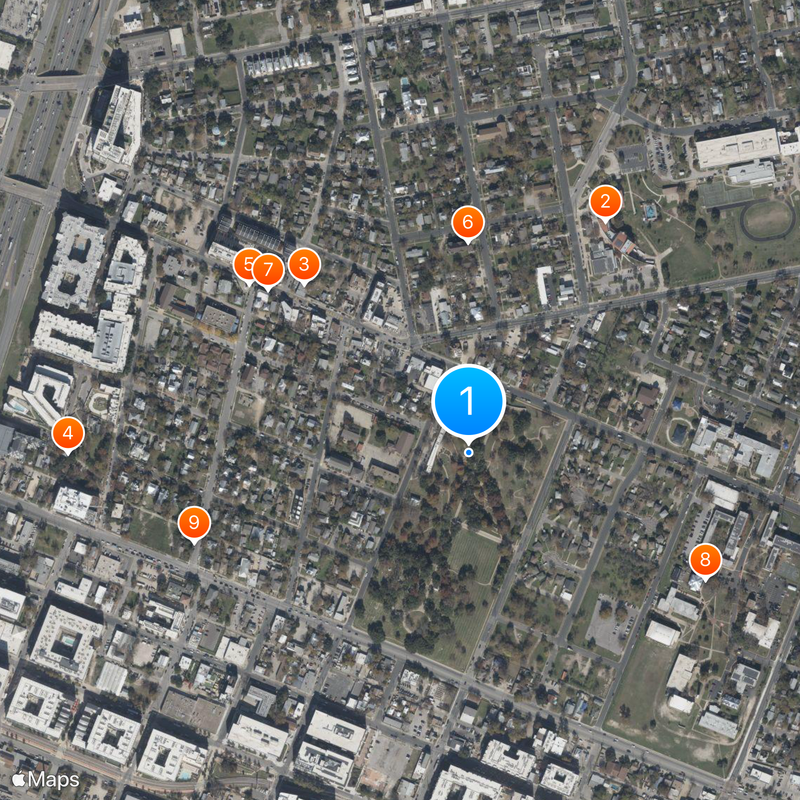 Texas State Cemetery Map