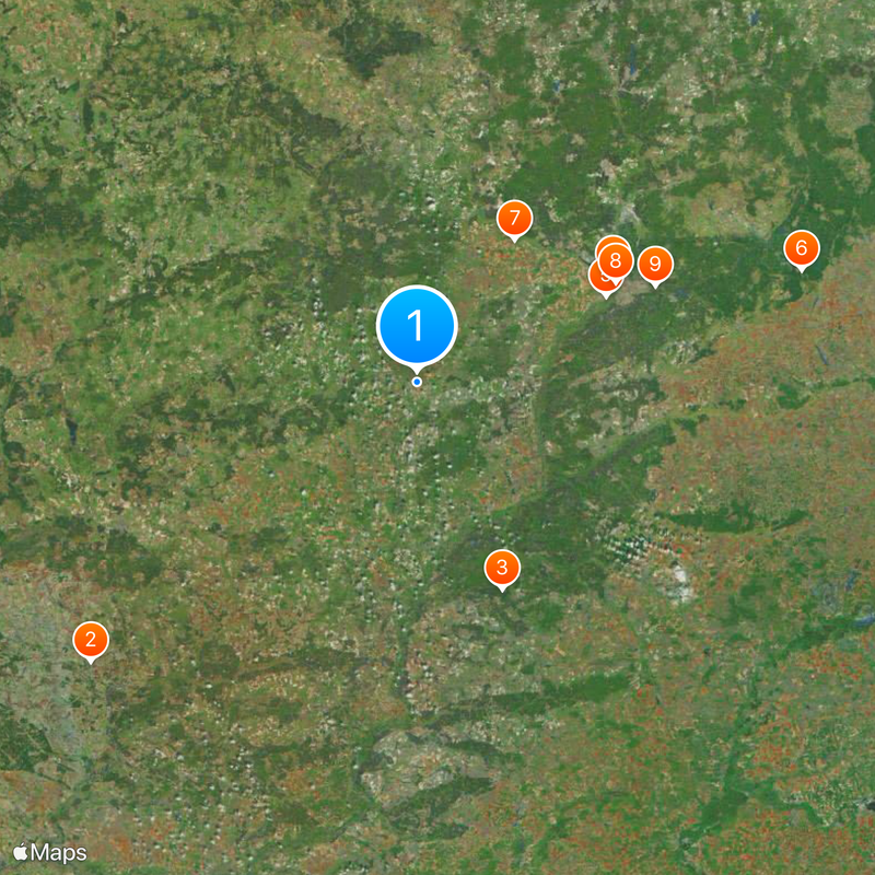 Oblast Brjansk Kaart