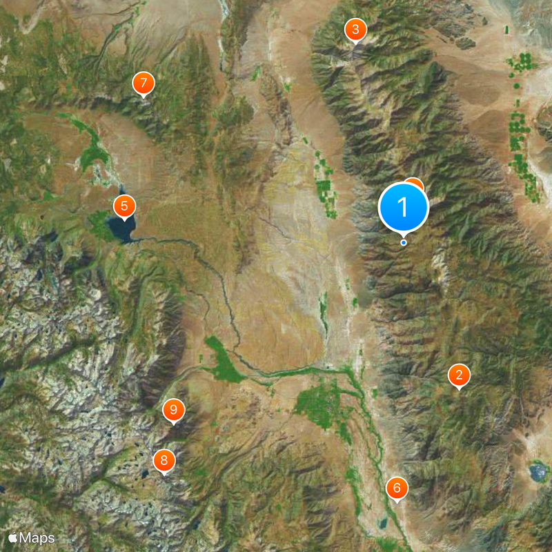 White Mountains Map