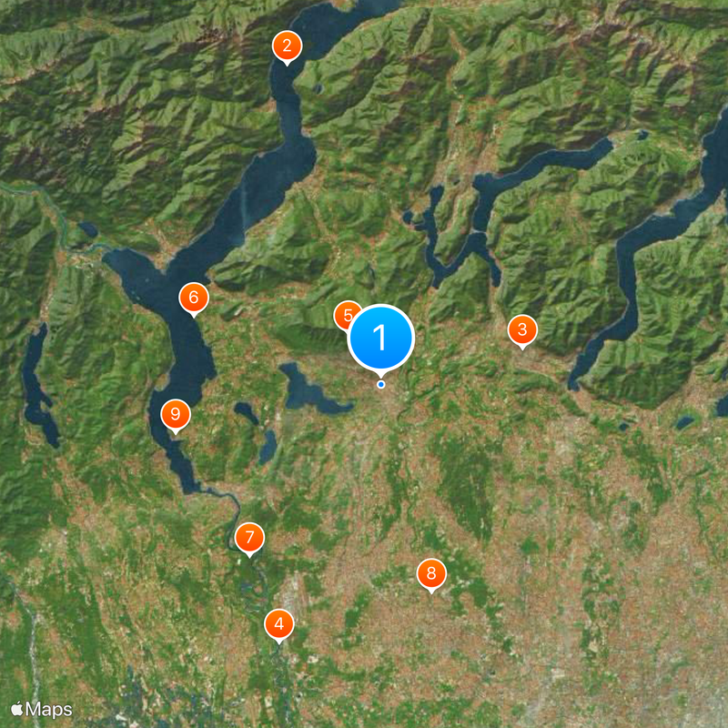 Province de Varèse Carte