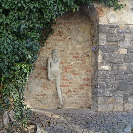 Socha Milenka císaře Rudolfa II. na zámku v Brandýse nad Labem