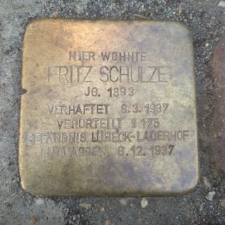 Stolperstein em memória de Fritz Schulze