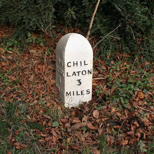 Milepost, Four Winds Crossroads, by Acorn Cottage B&B