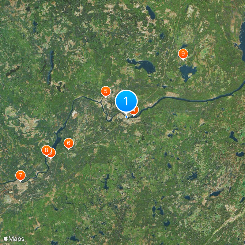 Podporožje Map