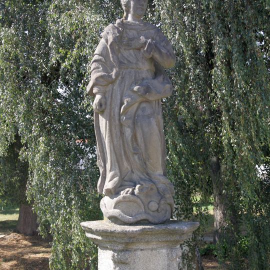 Statue of Virgin Mary Immaculata on the bridge in Bělá nad Radbuzou