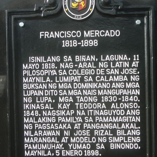 Francisco Mercado historical marker