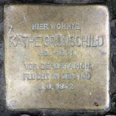 Stolperstein dedicated to Käthe Grünschild