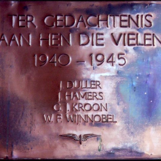 Plaquette in het NS-station