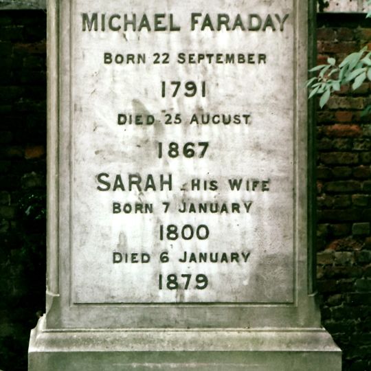 Tomb Of Michael Faraday In Highgate Cemetery
