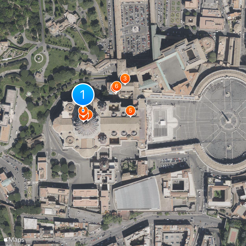 St. Peter's Dome Mapa