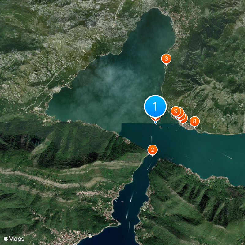 Our Lady of the Rocks Map