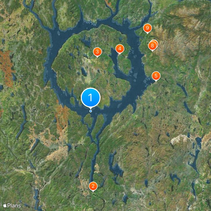 Réservoir Manicouagan Carte