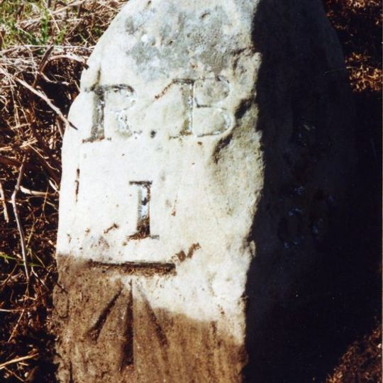 Milestone Circa 1 Mile South Of Rothbury