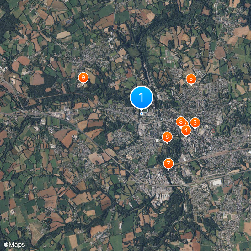 Stade de Roudourou Map