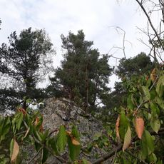 Kříž na skále jihozápadně od Olešovic