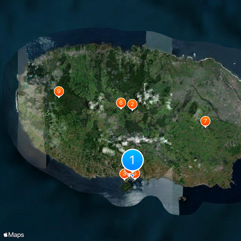 Angra do Heroísmo Mapa