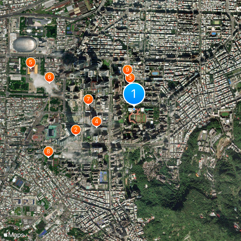 Área planificada de Xinyi Mapa