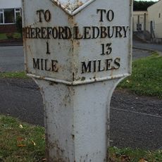 Milepost, Tupsley, E of Rose & Crown PH
