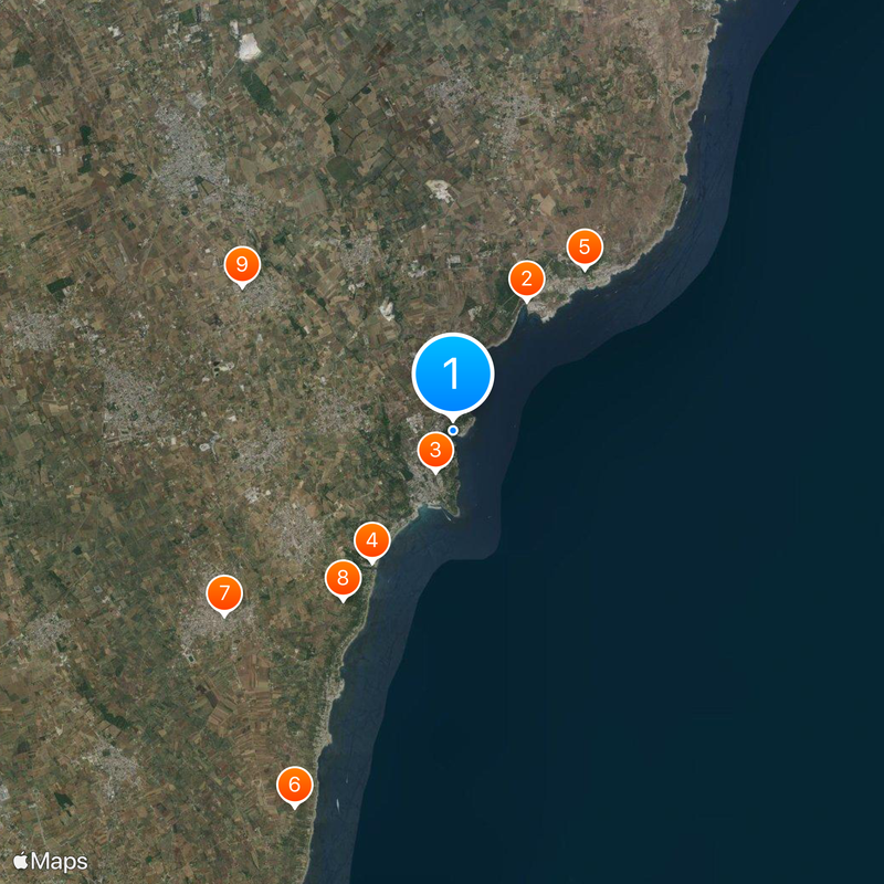 Grotta Zinzulusa Mappa