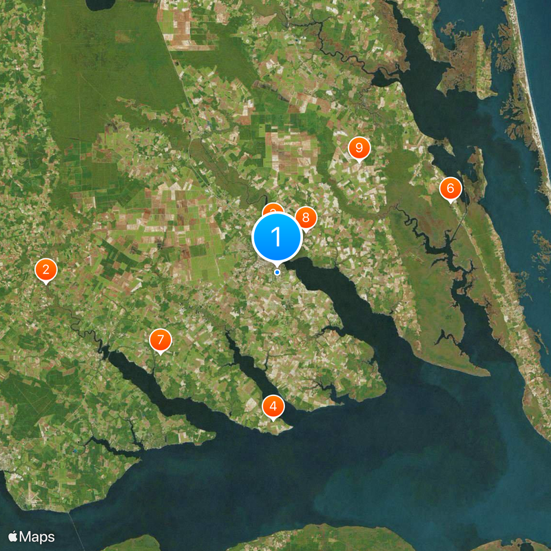 Elizabeth City State University Map