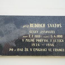 Pamětní deska Bedřicha Svatoše