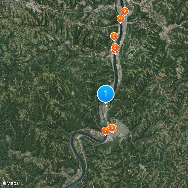 Glen Dale Map
