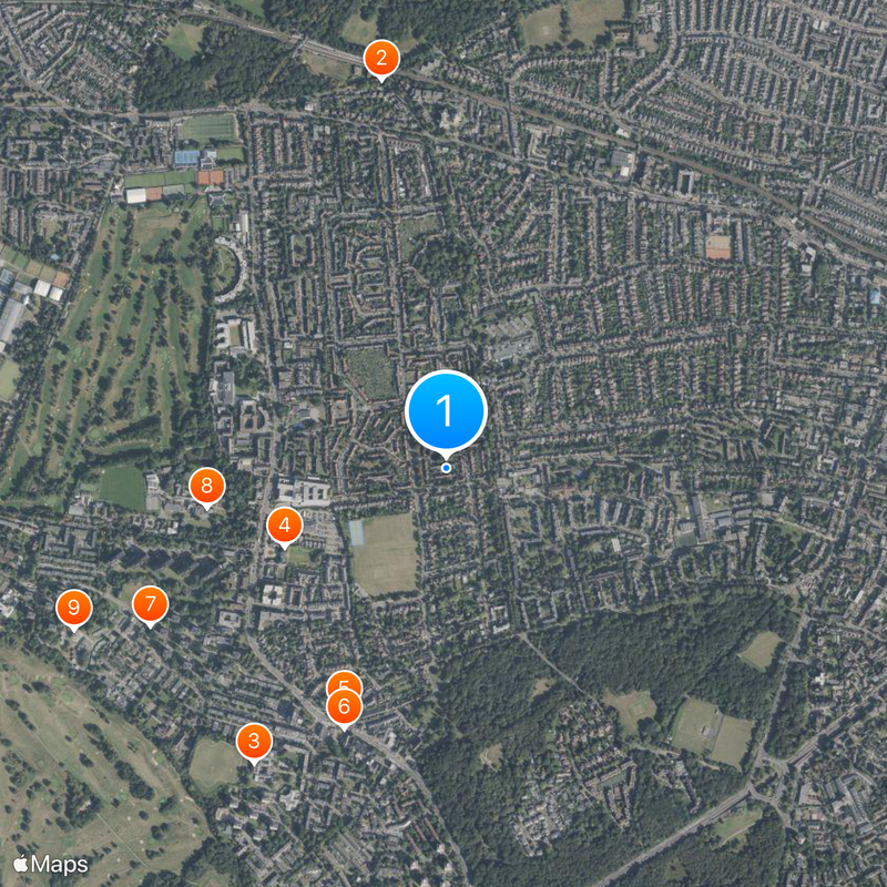 Roehampton Map