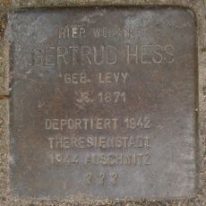 Stolperstein dedicated to Gertrud Hess