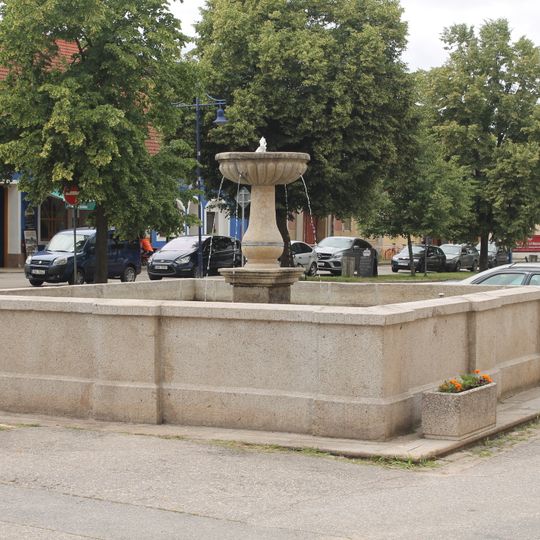 Fountain in front of the post office