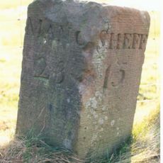 Milestone, Snake Road, Alport Bridge, Woodlands Valley