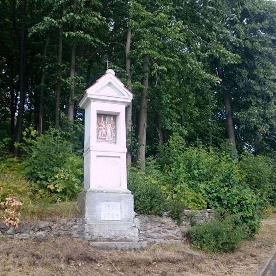 Boží muka na křížové cestě u Mladé Vožice - 1. zastavení