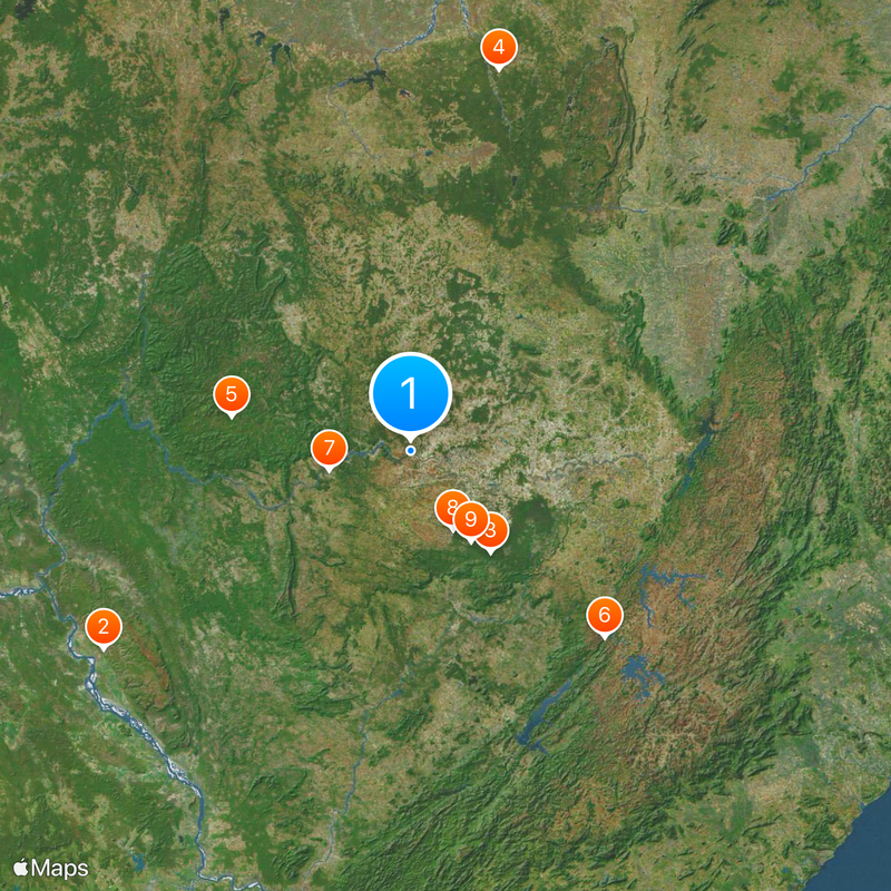 Chitrakoot Falls Mappa