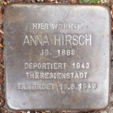 Stolperstein dedicated to Anna Hirsch