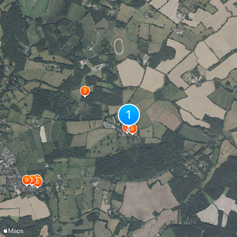 Sissinghurst Castle Kaart