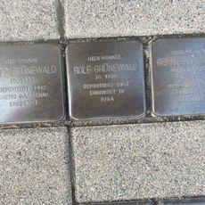 Stolperstein dedicated to Fritz Grünewald