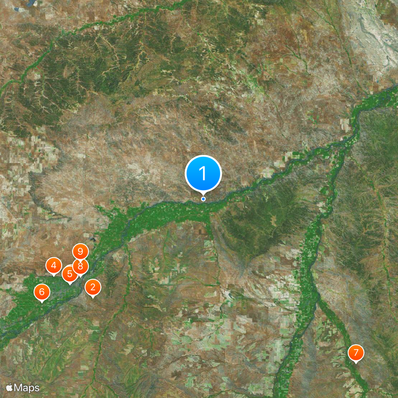 Lewis and Clark Trail Carte