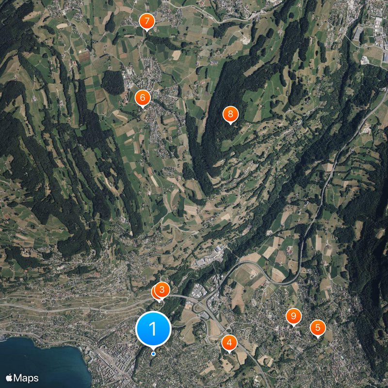 Corsier-sur-Vevey Map