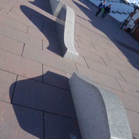 Westerland promenade wave sculpture