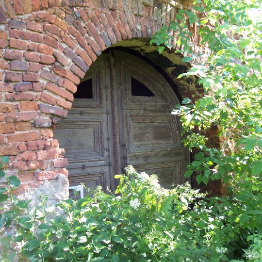 Palace ruins in Brzeźnica