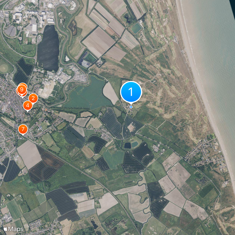 Royal St George’s Golf Club Karte