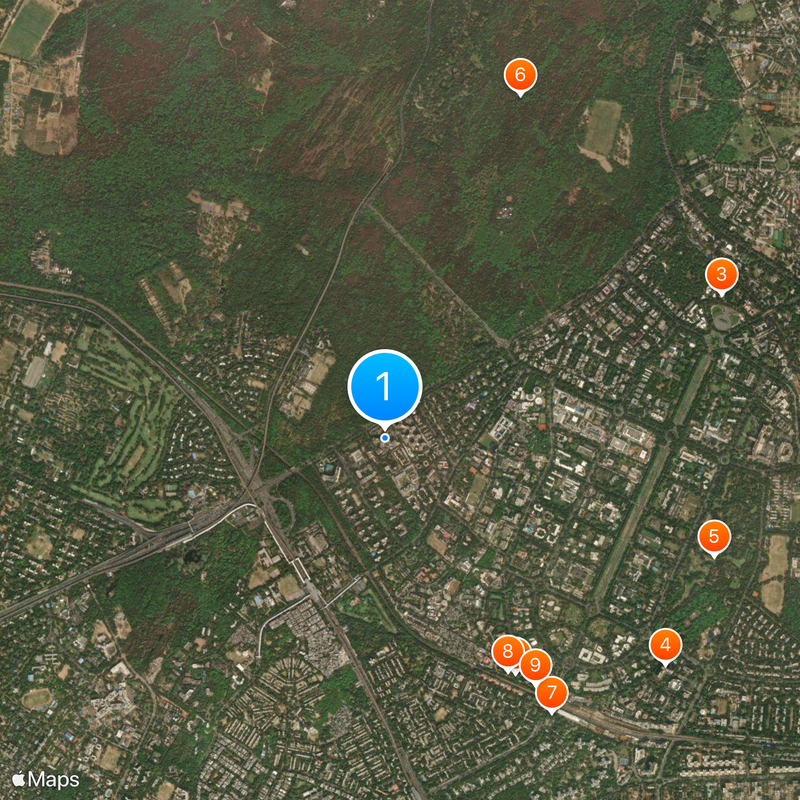 ITC Maurya, a Luxury Collection Hotel, New Delhi Map