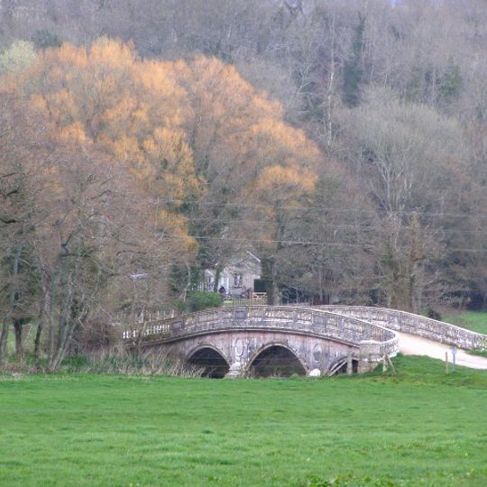 Peacock Bridge Over River Frome, East Drive To Frampton House