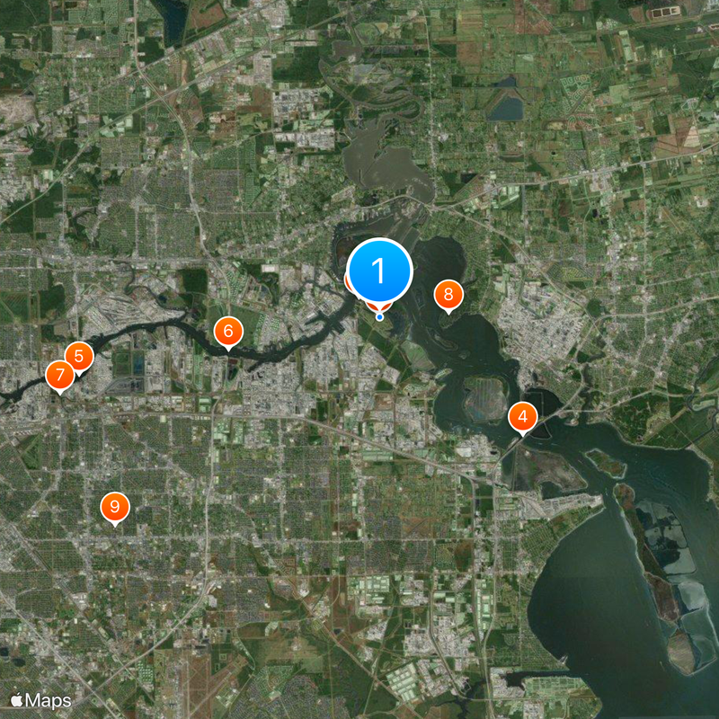 San Jacinto Battleground State Historic Site Karte