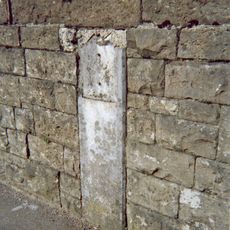 Milestone, London Road, on the railway bridge, opp. drive to station